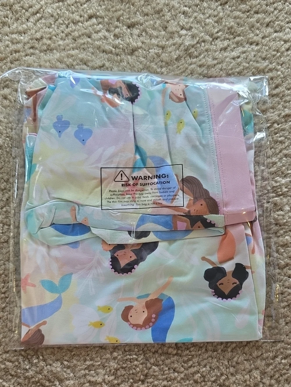 Little Sleepies Mystic Mermaids Two-Piece Pajama Set Size 3T - NEW